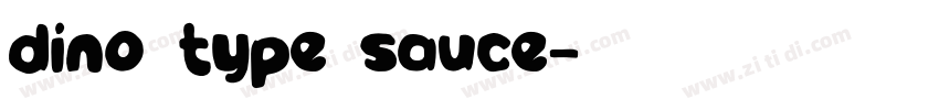 dino type sauce字体转换